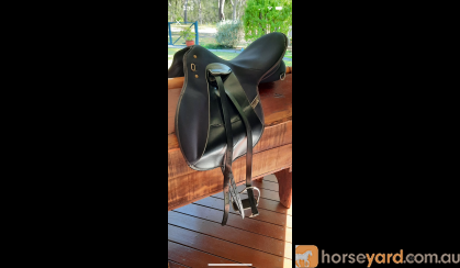 Black wintec saddle on HorseYard.com.au