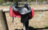 Barrack Black Leather Swinging Fender Halfbreed Saddle â€“ Barely Used on HorseYard.com.au (thumbnail)